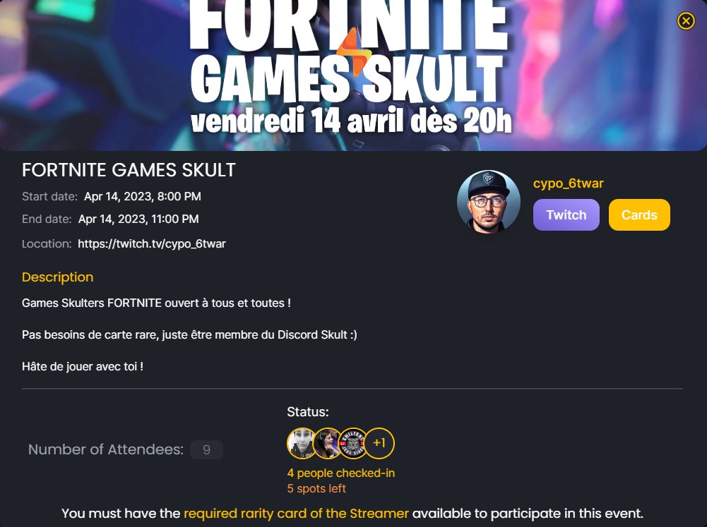 SKULT_gg's tweet photo. Quoi de mieux pour commencer le week-end qu'un Event organisé par @cypo_6twar uniquement pour la commu SKULT ? ⚡️

Si tu es dans un mood Fortnite alors cet Event est fait pour toi !  Rendez-vous ce soir à 20h !🎮 https://t.co/iru50SsGAn
