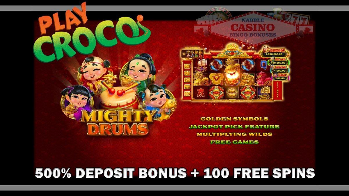 nabblecasino's tweet photo. PlayCroco Casino Bonuses 2023 | Limited Time 500% Bonus with Free Spins https://t.co/8ETwttEiEJ #casino #slots #freespins #bonus #CouponCode #casinobonus #CasinoBonusCodes #onlinecasino #OnlineSlots #playcroco https://t.co/GBiLN7dHUW