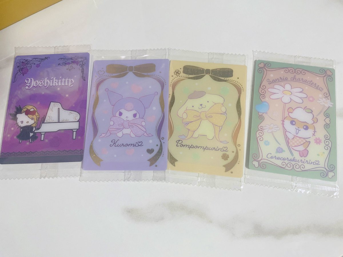 enbiarnbaa's tweet photo. サンリオウエハース
4枚買ったら2枚レア出た✨ https://t.co/ree7NXyahx