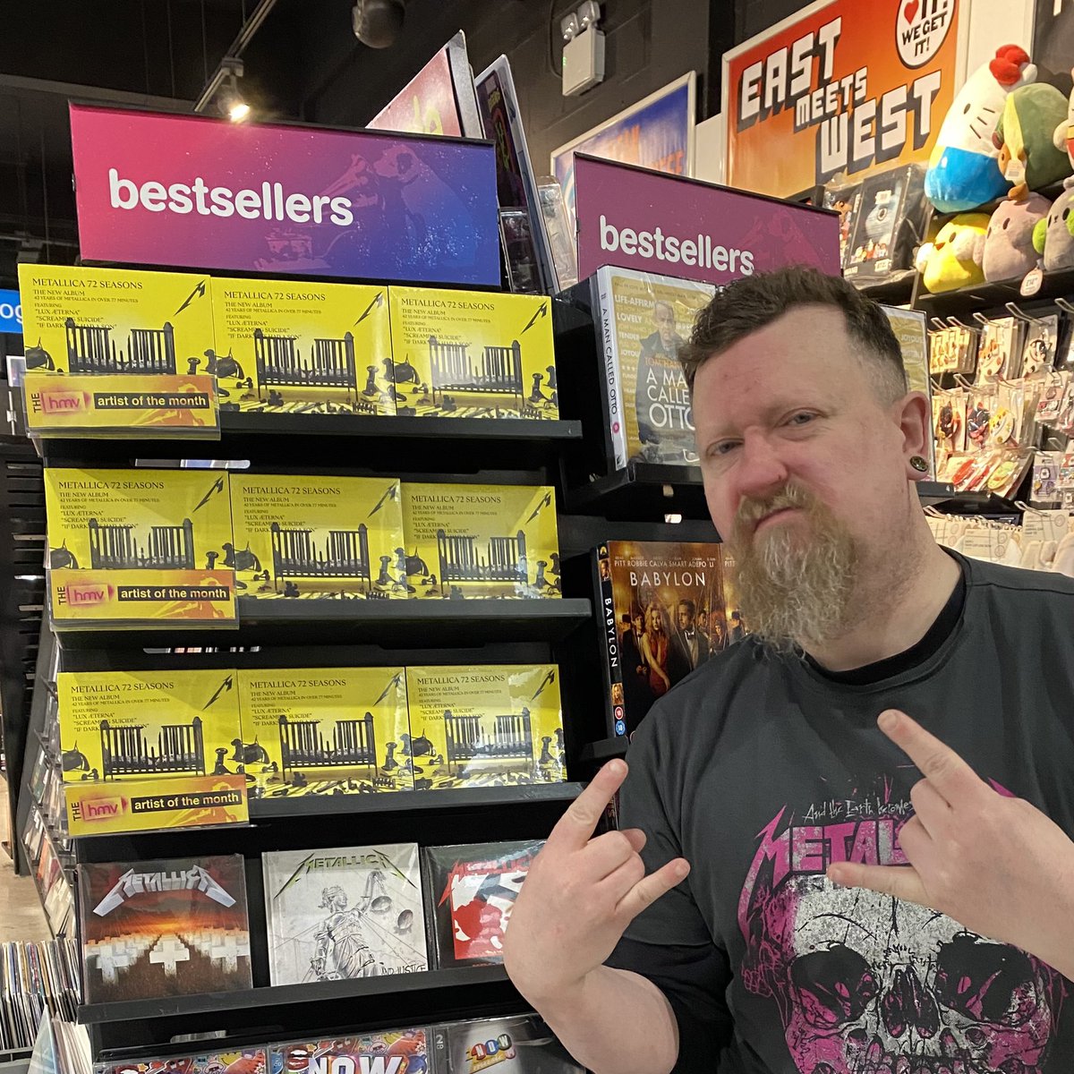 The brand new #metallica album #72seasons is out today. 

They are also the #hmvArtistOfTheMonth so check out their back catalog of albums while you are in store. 

#hmv #hmvforthefans #fyp #fypシ #newrelease  #newmusic #newmusicfriday #newreleasefriday