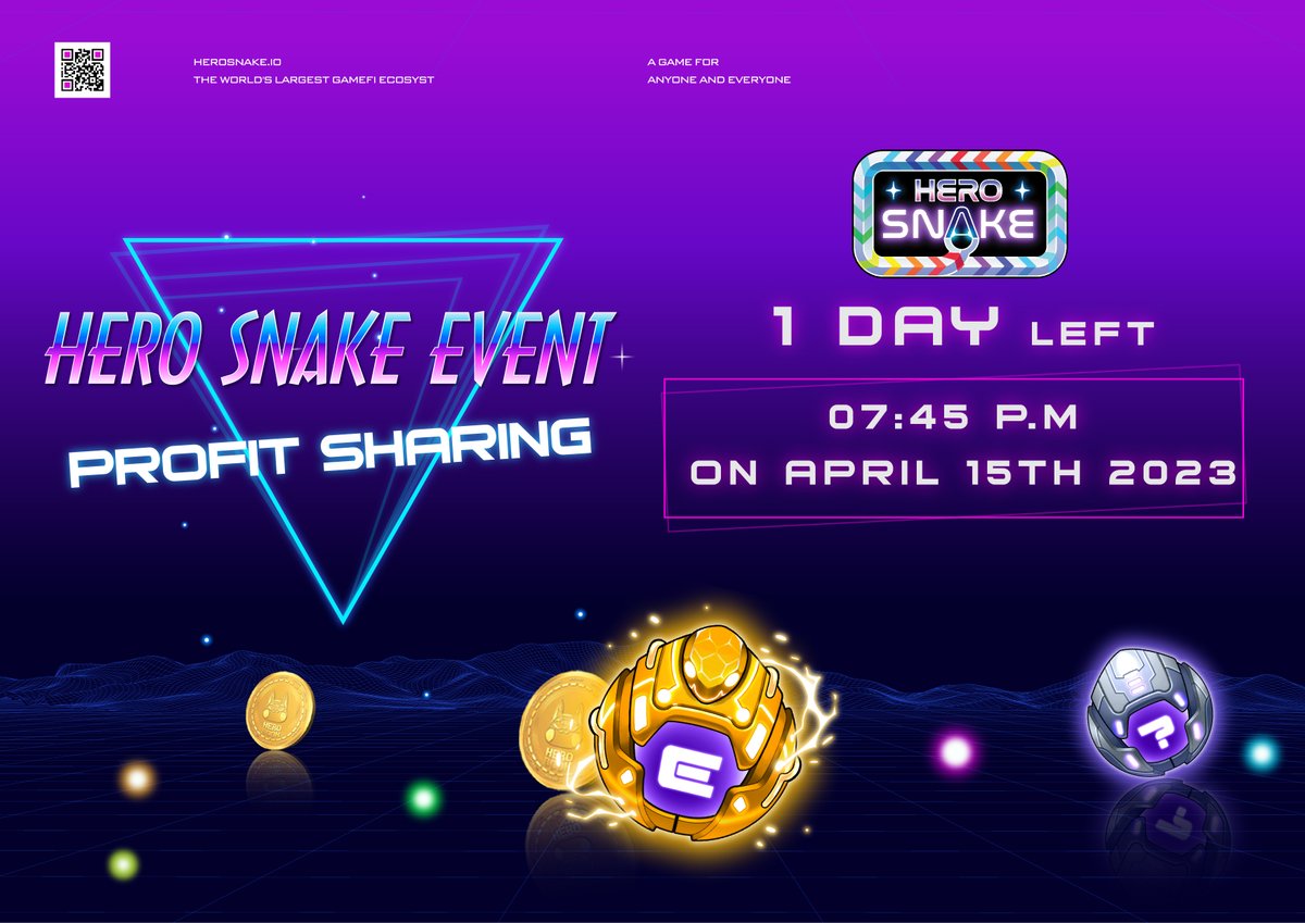 🔥🔥🔥 COUNTDOWN TO HERO SNAKE PROFIT SHARING EVENT ON 15/04 🔥🔥🔥
