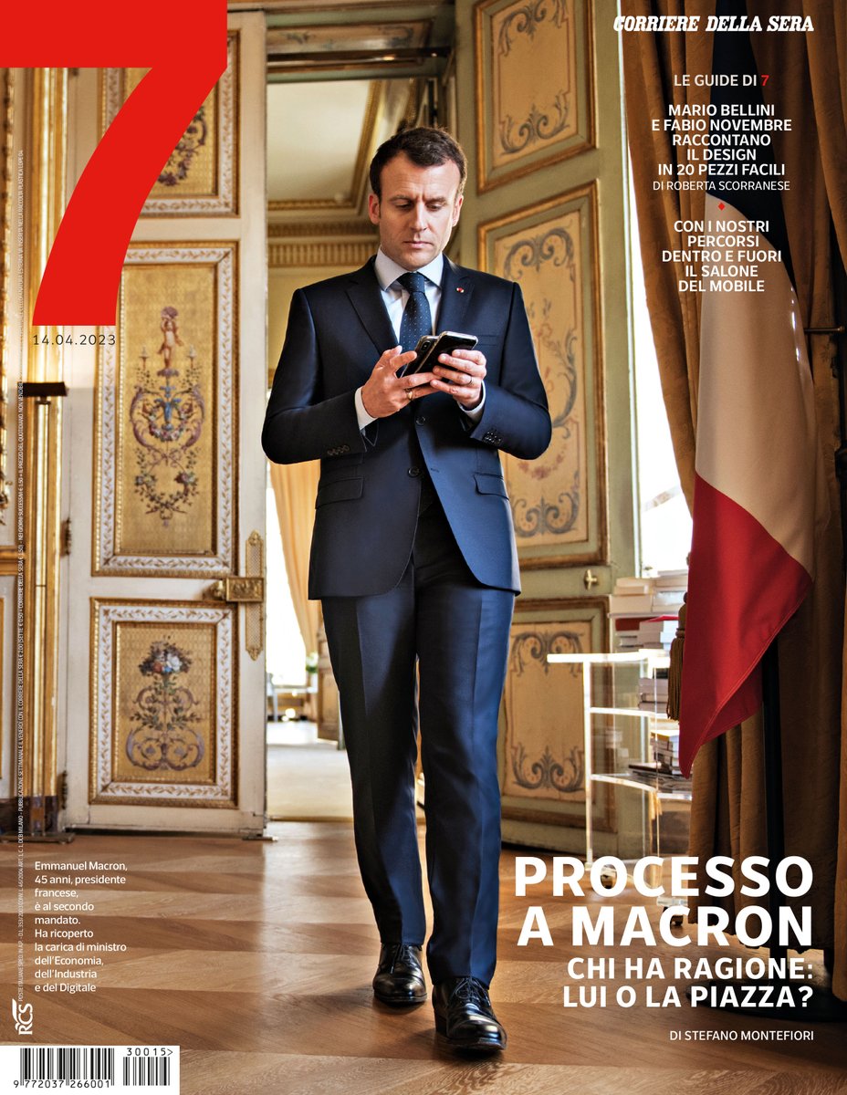 Oggi su @7corriere una nuova copertina con protagonista Emmanuel Macron, raccontato da <a href="/Stef_Montefiori/">Stefano Montefiori</a>