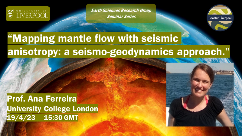 Liverpool Uni Earth Sciences (@livuniearthsci) on Twitter photo Our ESRG seminar series continues next Wed, 19th Apr at 15:30 and we are delighted to host Prof. Ana Ferreira from UCL with her talk:
"Chemical thermodynamics of Earth’s core materials under high pressure". Join us in the Nicholson building, or online😀 Our ESRG seminar series continues next Wed, 19th Apr at 15:30 and we are delighted to host Prof. Ana Ferreira from UCL with her talk:
"Chemical thermodynamics of Earth’s core materials under high pressure". Join us in the Nicholson building, or online😀