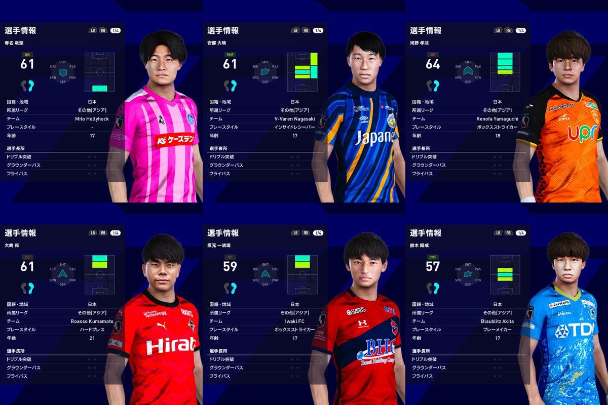 pes_4c's tweet image. PES2021
 Young J Leaguer Face 2023 Part3
 #PES2021PC 
 #Pes2021face
 #eFootball