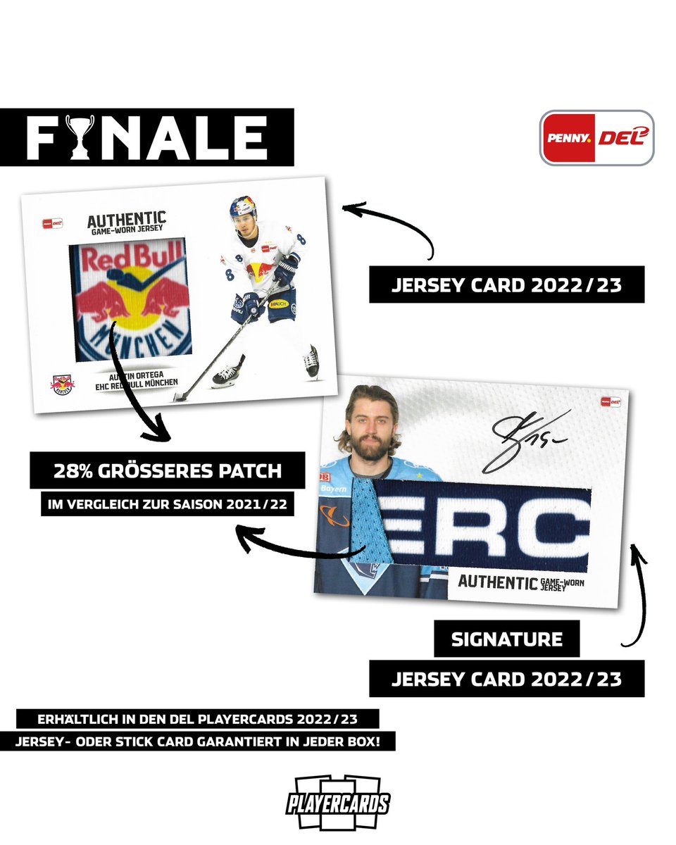 DEL Finale 🏆 Zeit für ein sneak peak der Jersey Cards 2022/23 #gameworn