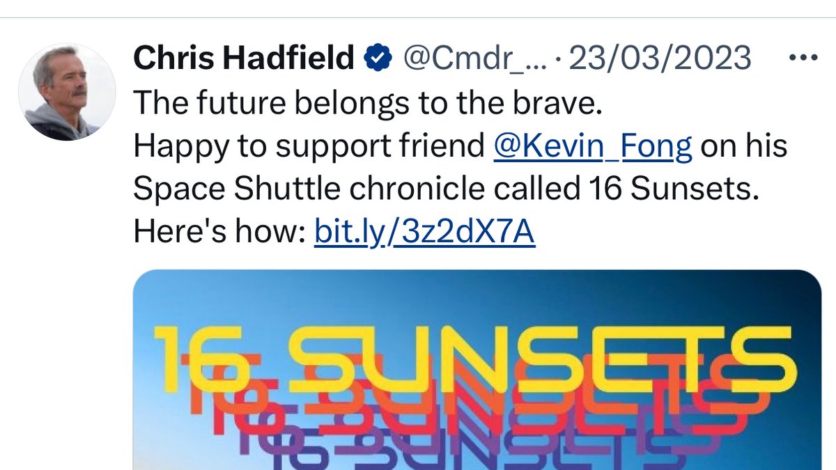 16Sunsets's tweet image. T-Minus 26hrs for #16sunsets with @kevin_fong Our target’s in reach! We've loved building a passionate community &amp;amp; humbling to have the support the brilliant @Cmdr_Hadfield @ProfBrianCox @theAliceRoberts @thehistoryguy amongst so many others. Last push!! kck.st/3JKCxA7