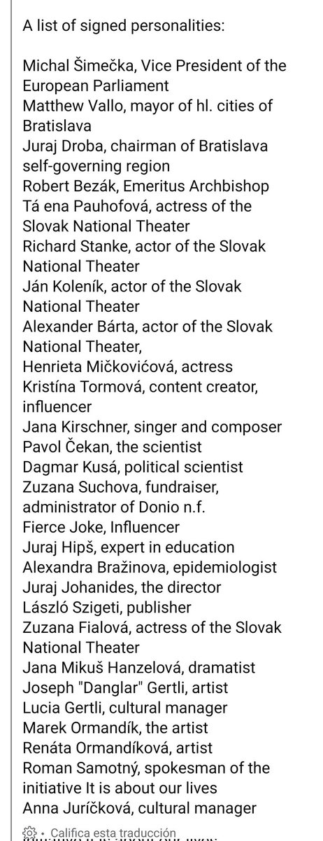 joaki88's tweet photo. 🇸🇰 Eslovaquia es tan pequeña que se demuestra a veces.
27 personalidades de la política y cultura de alto nivel firman un manifiesto solicitando a la Presidenta Čaputová que se presente a la reelección.
La 7a por el final es conocida mía de ☕y🍺. Del bar cultural al que iba 🙃 https://t.co/jXsKItrSlL