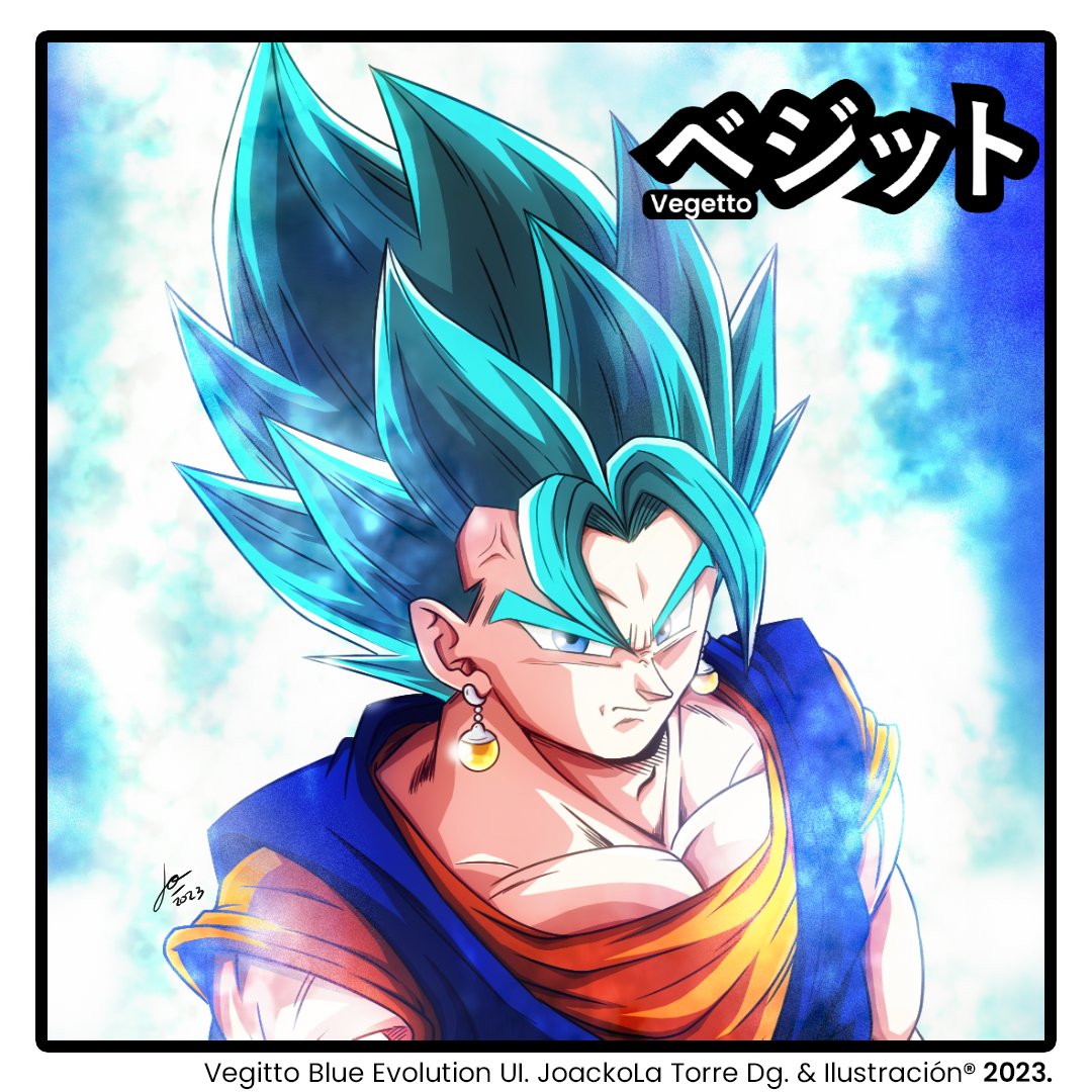 JoackoLaTorre's tweet photo. Ayer vi el tremendo episodio de @dbh_10th y creo que en próximo capitulo veremos algo como esto.
Esta ilustración la hice hace 2 años, pero la actualice un poco para la ocasión. #VegittoBlueEvolution #VegittoBlue #Fanart #SDBH #Dragonballheroes #Vegitto @DragonBallMad https://t.co/LMCFjZjrCO