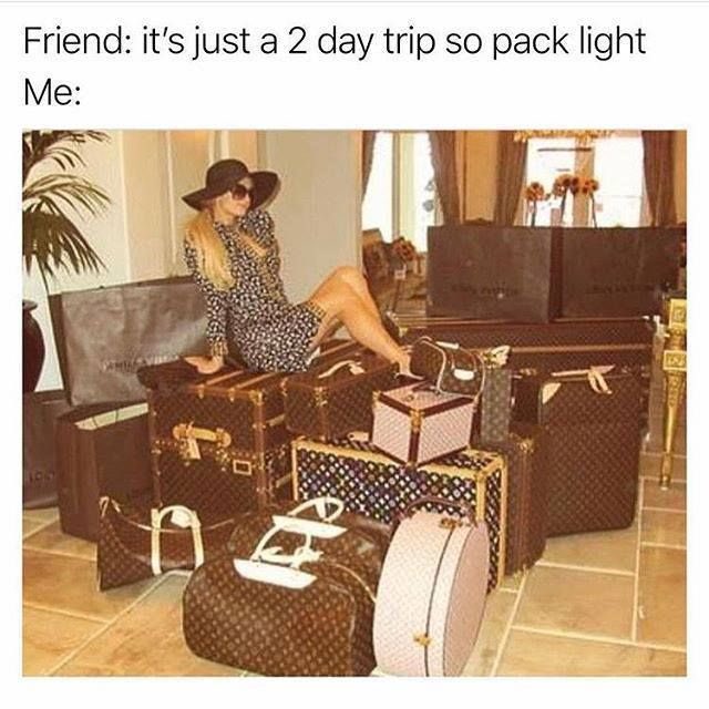 The struggle is real. Good morning, tweeps! #weekendaway #itsagirlthing #TGIF