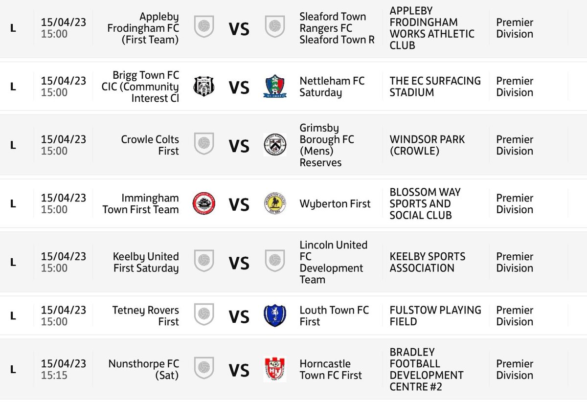 It’s a busy weekend for our teams with 7 league games scheduled 

The top 4 face tricky away games in particular leaders
<a href="/LouthTownFC/">Louth Town FC</a> who visit in  form <a href="/TetneyRovers/">Tetney Rovers F.C</a> 

There is some great football this weekend in the <a href="/lincsleague/">Lincs League</a> 

Support your local team across the county