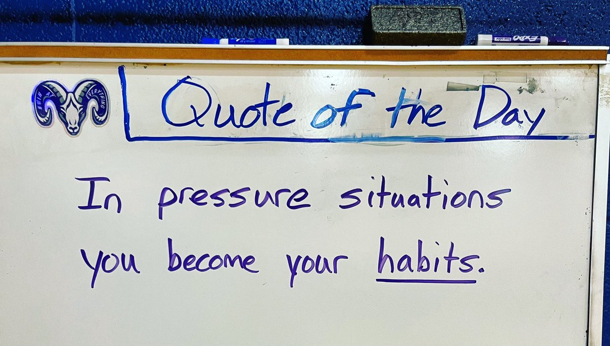 You can’t fake your true habits. When things don’t go your way you’ll always default back to what you practice - not what you preach.