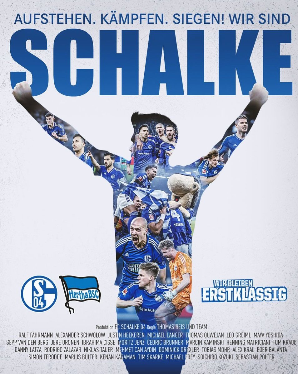 Heute Schalke! Heute!!
@s04 #S04 #niemalsaufgeben #S04BSC #Schalke04