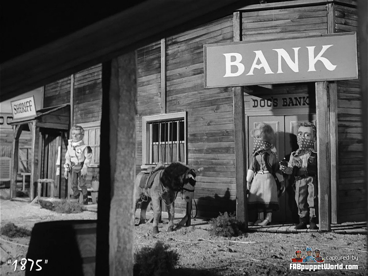 60 years ago, Steve, Vénus and Zero traveled back in time to play Sheriff and bank robbers.
S01E25 - Apr 14, 1963

#FireballXL5 #GerryAnderson #SylviaAnderson #supermarionation #puppets #marionettes #fpw #fab60