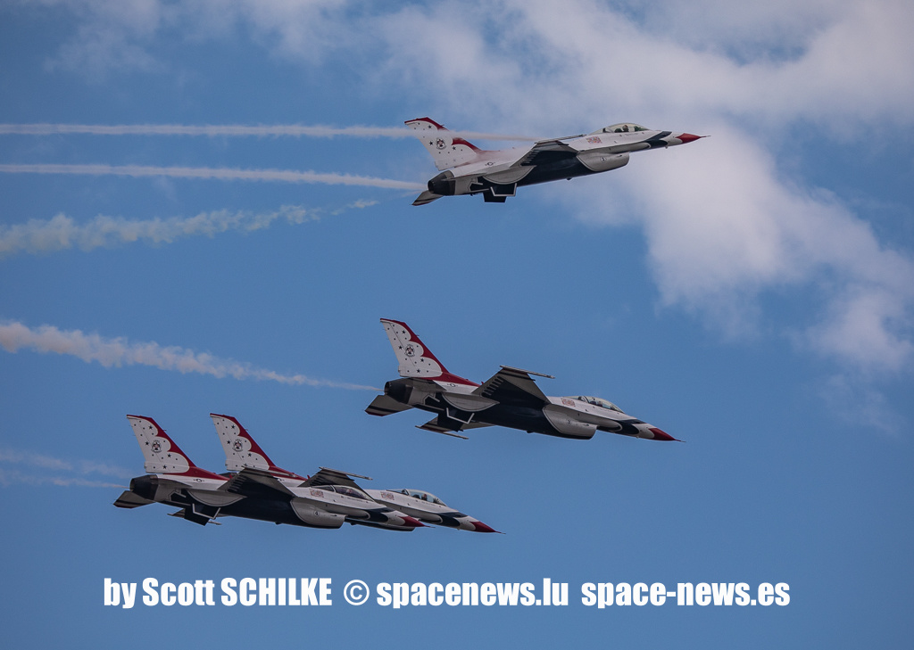 NEWLINEasbl's tweet photo. U.S. Air Force Thunderbirds F-16 Team Arrives at Patrick Space Force Base Florida April 13th 2023! | https://t.co/yyHmbvOH0v and https://t.co/vKW0qTN1zb https://t.co/VviGOLVQfO #us #airforce #thunderbirds #f16 #florida #space #flights https://t.co/4wMLYcI2YM