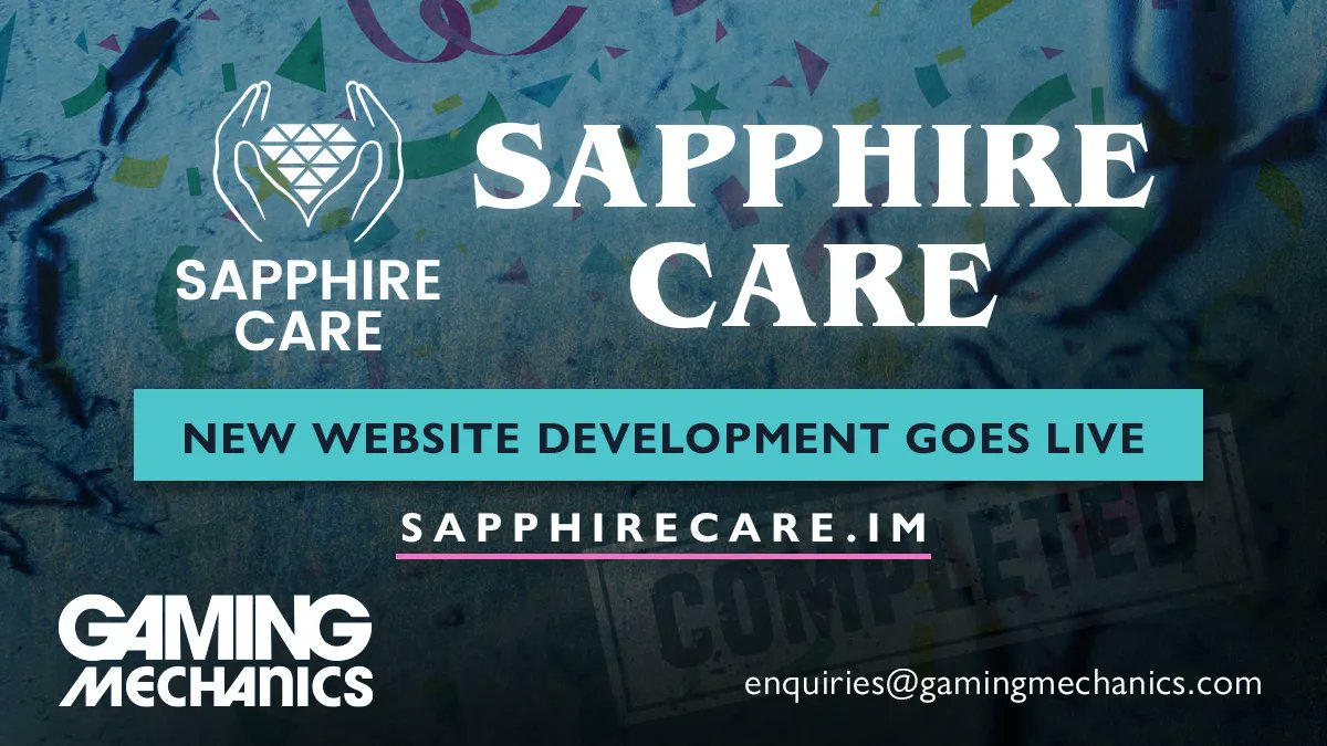 We are thrilled to announce the successful completion of our latest project with Sapphire Care! We had a fantastic time collaborating with them to design and develop a website that truly captures their vision and mission. sapphirecare.im
#GamingMechanics #SapphireCare