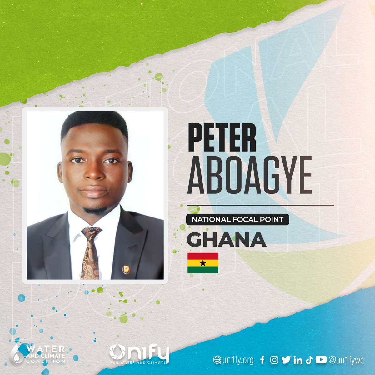 un1fywc's tweet image. Introducing our National Focal Points for Ghana, Peter Aboagye and Opoku Esther Nyamekye.

Are you from Ghana and willing to advocate for water and climate? You can reach them via email at ghana@un1fy.org

#un2023waterconference  #WaterAction  #youthadvocates #un1fy #un1fywc