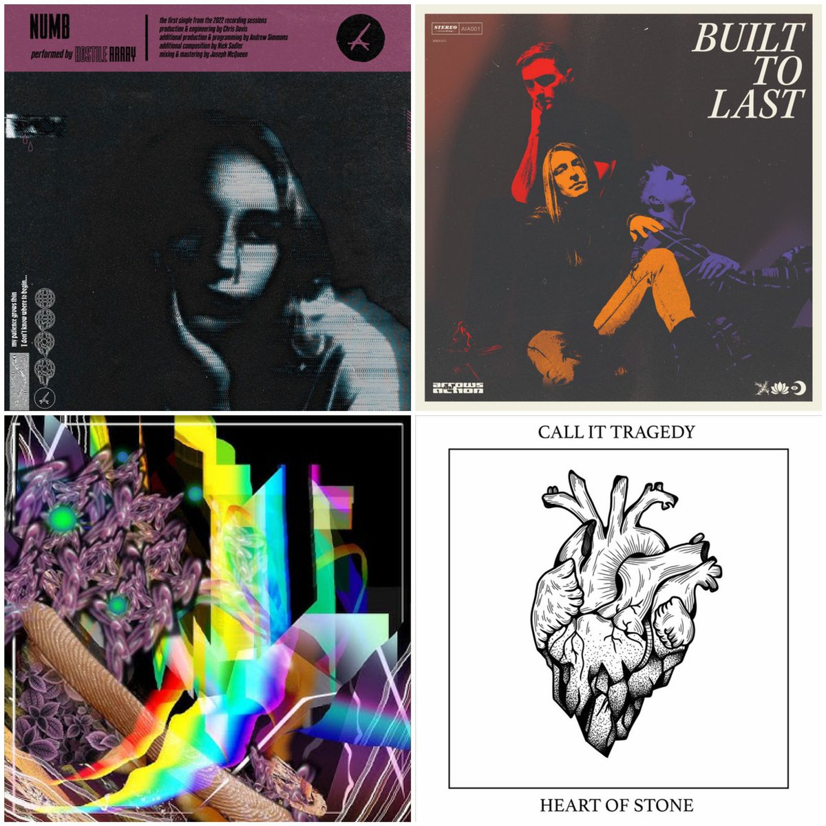 core_weekly's tweet image. Today's New Releases
@HostileArray - Numb
@ArrowsInAction - Head In The Clouds
@soulkeepercult - Hyperfine Transition
@callittragedy - Heart Of Stone (ft. Urs Wagner)
#hostilearray #arrowsinaction #soulkeeper #callittragedy