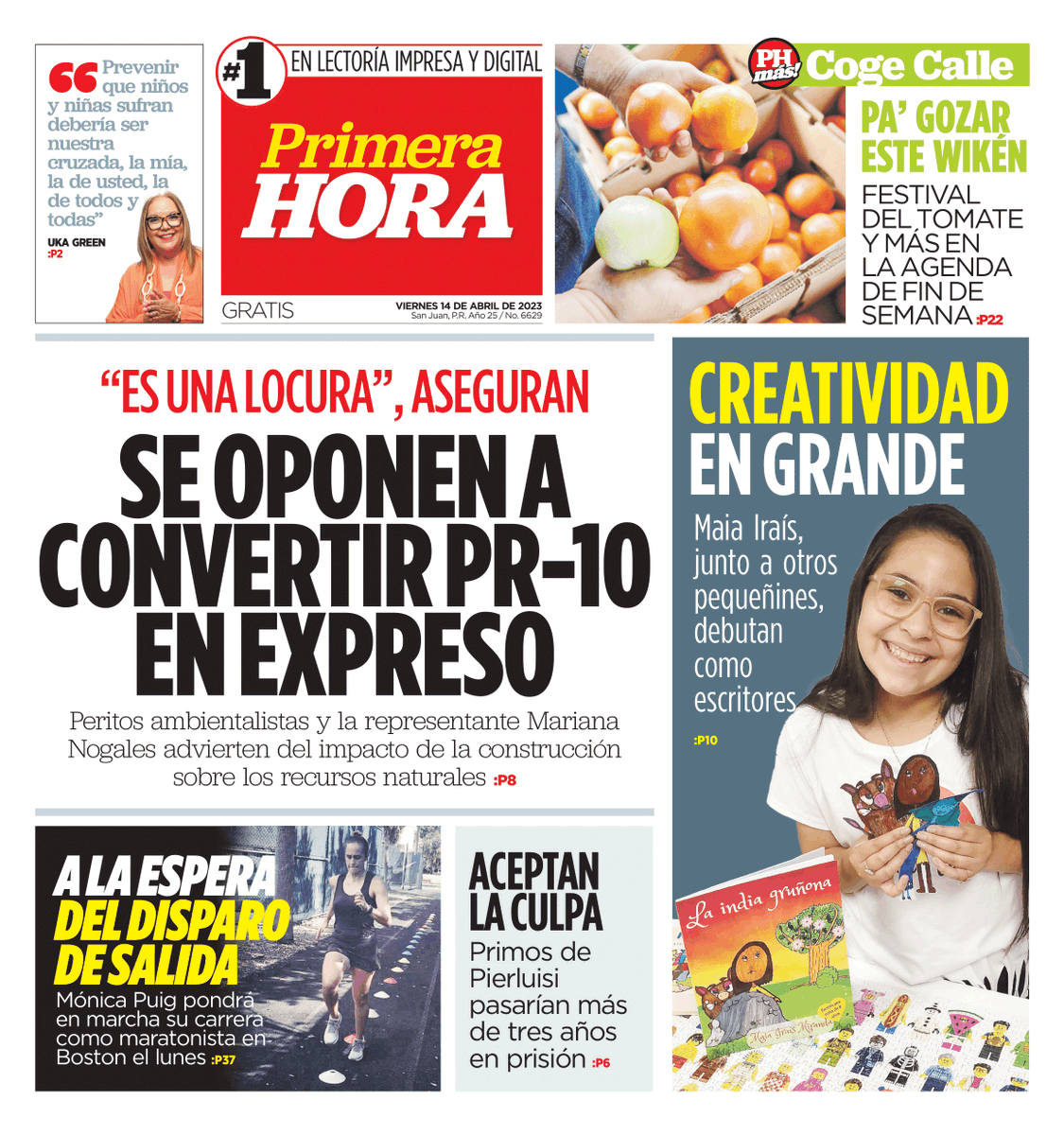 ¡Buenos días! Lee nuestra edición del viernes 14 de abril de 2023 bit.ly/2XiZFLX