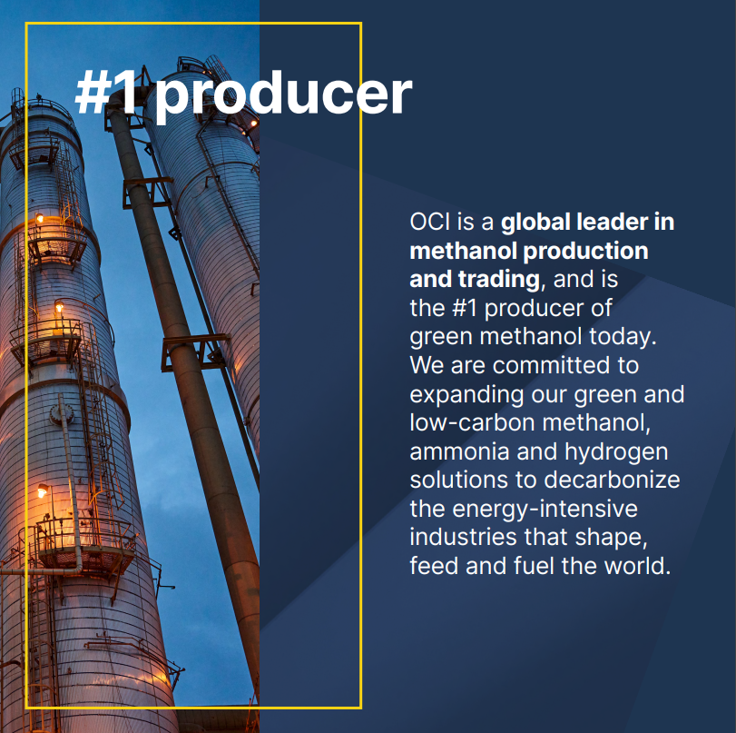 OCI_Global's tweet photo. Europe needs a practical path to decarbonization and reindustrialization.

Click through to learn about sustainable methanol, and the role our GasifHy project will play in reducing emissions in the #roadtransport, #shipping, and #chemicals sectors. (2/2) https://t.co/PWXoCAe6AS