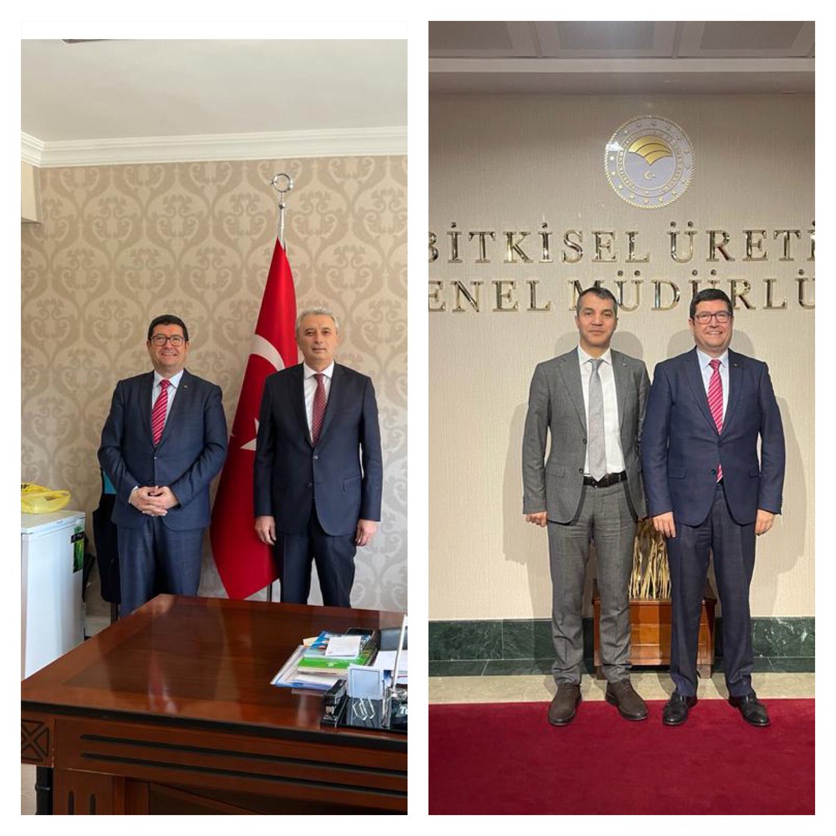 muglatarim's tweet photo. İl Müdürümüz Barış Saylak, Ankara ziyaretleri kapsamında Tarım ve Orman Bakanımız Prof. Dr. Vahit Kirişçi'nin yanı sıra Bakan Yardımcılarımızı ve Genel Müdürlerimizi makamlarında ziyaret ederek, sürdürdüğümüz projeler ve çalışmalarımız hakkında bilgi verdi, istişarede bulundu. https://t.co/gK0h2cX7MX