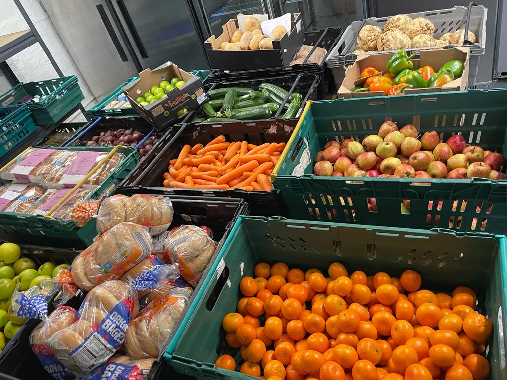 Our recipe boxes are rapidly being filled with lovely fresh fruit &amp; veg by our wonderful volunteers ready for delivery this afternoon. If you’d like to donate to help us help more #Devon families, every little helps(!) 😊 gofund.me/f86b1bb0 #costofliving