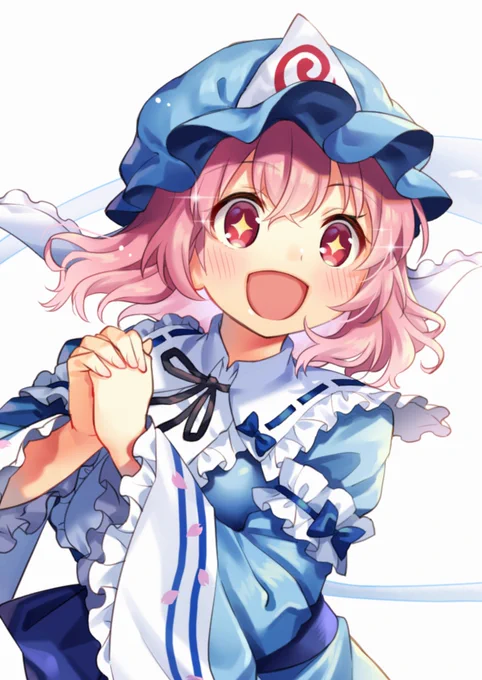 料理と一緒に並べて欲しい幽々子のアクリルスタンド絵 
