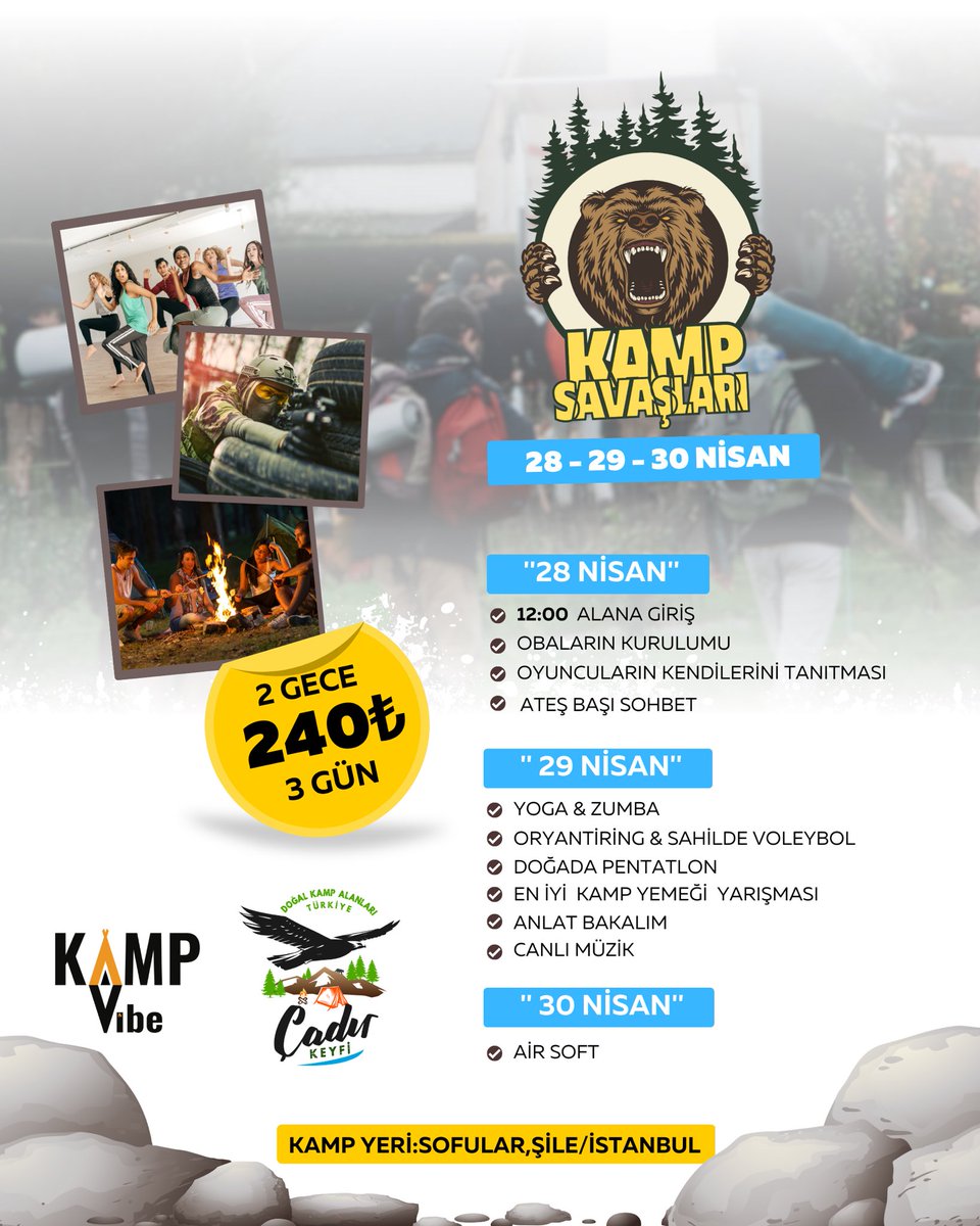 Bu sefer bir başka geliyoruz 🏕️❤️ 
.
#Bitcoin #traktör #cadırkeyfi #kampsavasları #babalatv #bist100 #astor #eth #kamp #Secim2023 #Samsunspor #dolar #GOLD #hektaş #mana #sisecam #sasa #odas #nike #kou #istanbul #kocaeli #altcoin #EOSUSD #EREGL #OğuzhanUğur #petkm #halkaarz