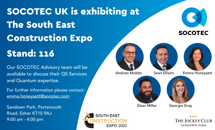 SOCOTECAdvisory's tweet image. SOCOTEC Advisory will be at the South East Construction Expo on Tuesday 25 April. Come and find us at stand 116 to discuss our services, expertise or just for a catch up.

#SECE23 #SECE #constructionexpo