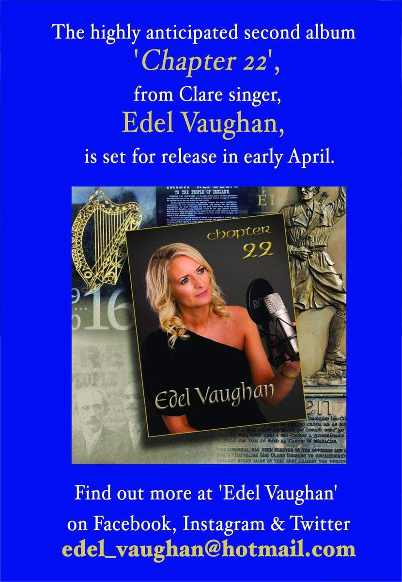 It’s here! Currently available in Custys music shop Ennis! Official launch May 12th, Temple Gate hotel Ennis! 7:30 pm! 
Many special guests to be announced. 
Available on Bandcamp soooooon. 🎶🎶