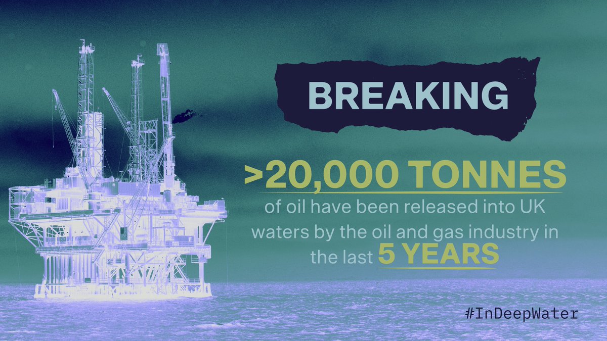 finisterre's tweet image. 🚨Big oil companies released over 22,000 tonnes of oil into our seas, threatening fragile marine life and Marine Protected Areas.

This criminal activity in the North Sea must stop.
#InDeepWater

bbc.co.uk/news/science-e…