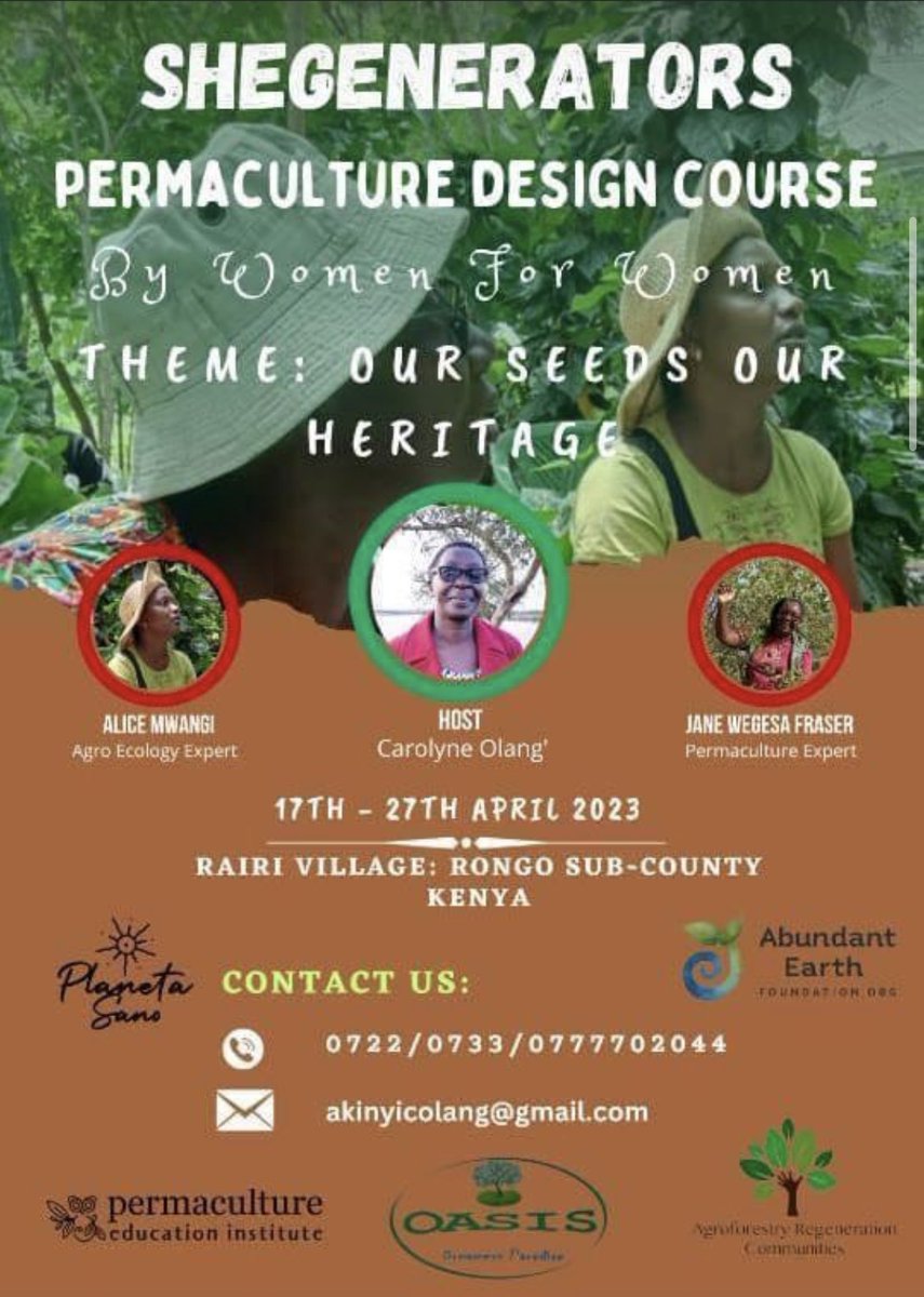 Great to see more women led permaculture and food forest trainings. This course is in Kenya and supported by Agroforestry Regeneration Communities.
#permaculture #agroforestry #regenerativeagriculture #womenempoweringwomen #foodforest #kenya