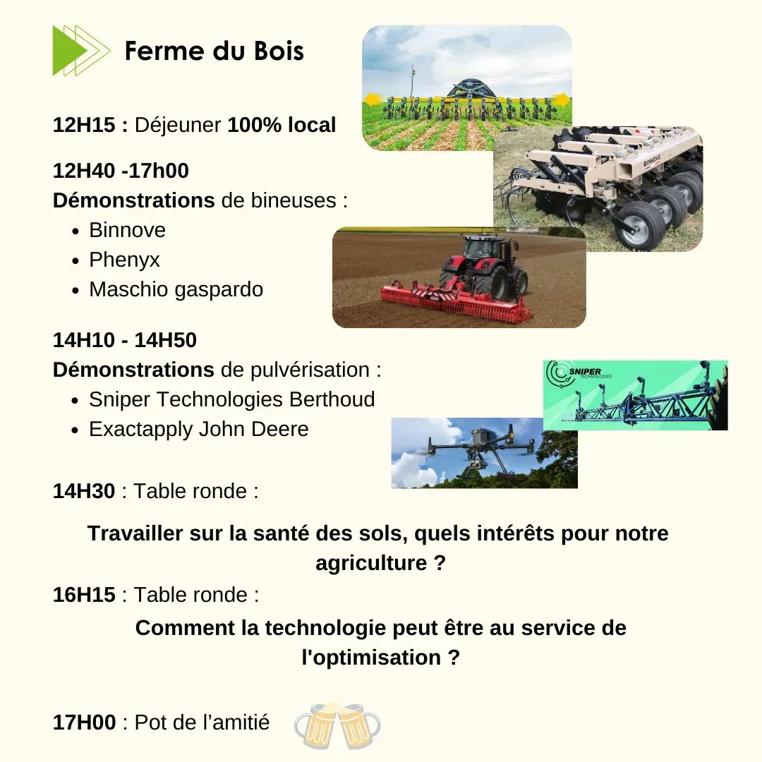 UnitechD's tweet photo. 📆 Le 11 Mai se tiendra la journée technique végétale organisée par l’association UniTechDays à UniLaSalle à Beauvais📍 

🌾 Le thème : optimiser l'usage des intrants

Tout au long de cette journée :
✅ interventions de professionnels
✅ table ronde, démonstrations

A très vite ! https://t.co/9ZGh3KC4An