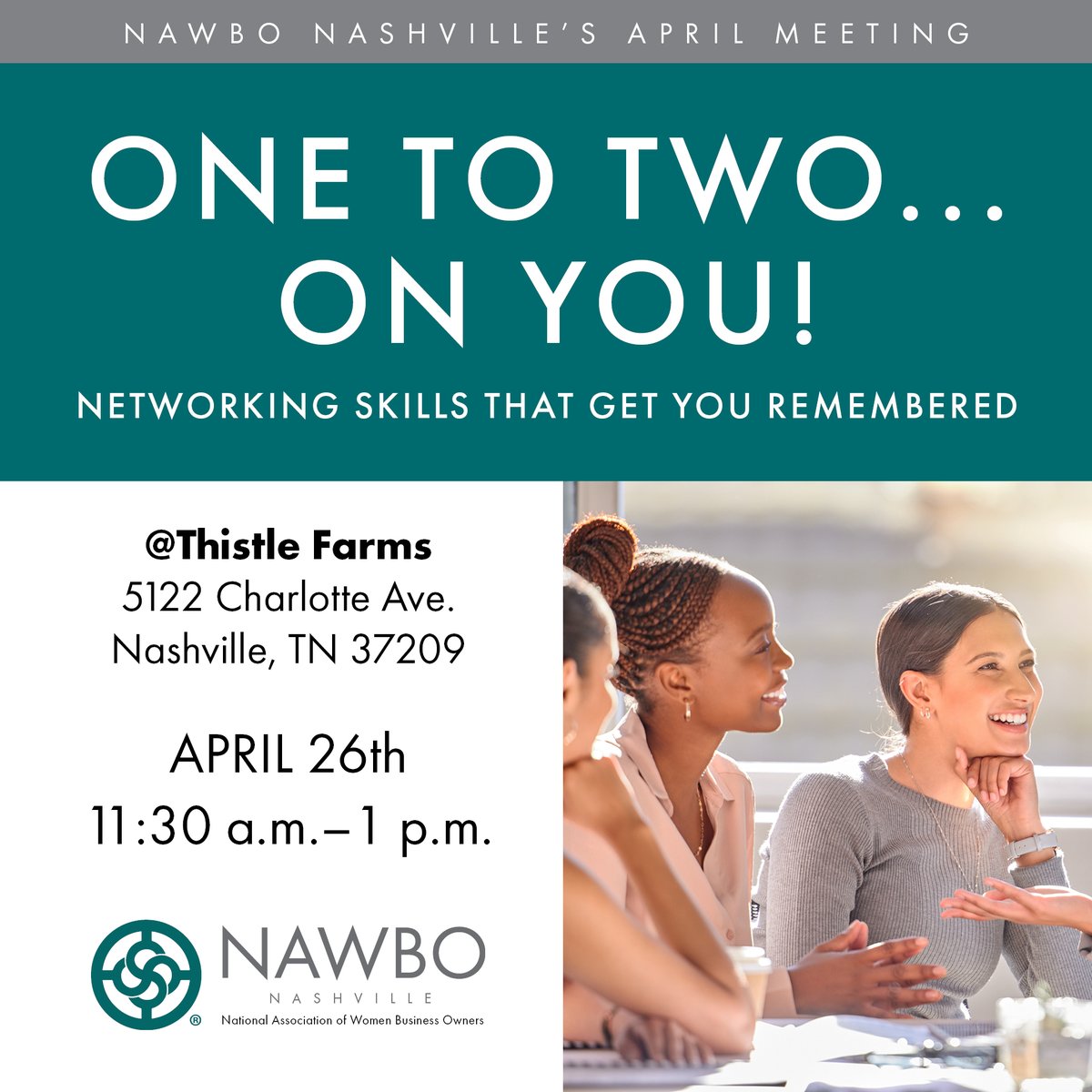 Join us for an interactive session with Bill Ganon of The Ganon Group on April 26! Whether you're a seasoned pro or new to networking, this event is perfect for anyone looking to build their confidence &amp; succeed in any situation. Register now: bit.ly/3U5xYDS

#NAWBO