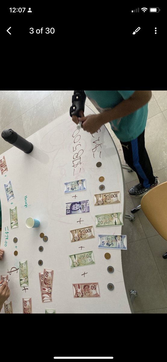 nieuwpoortj's tweet photo. In math we have begun to count coins and bills! Students had practice with manipulatives and are now engaged with a digital game from MathUp #countingcoins @HDSBMath @DesmondHDSB https://t.co/VszJN9iTHH