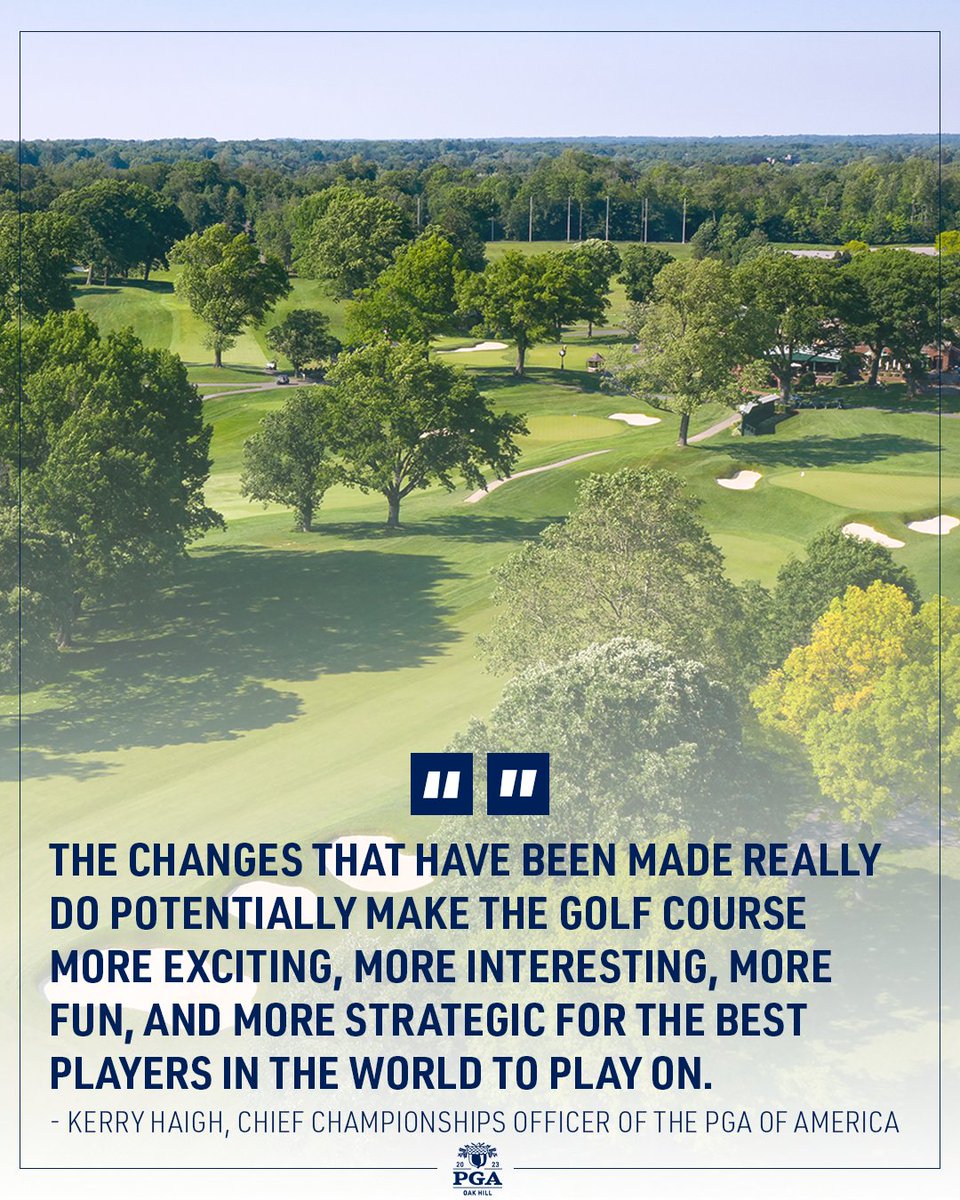 PGAChampionship's tweet photo. The opportunities at Oak Hill are endless. 🏆

#PGAChamp https://t.co/Dvh5kS6uUU