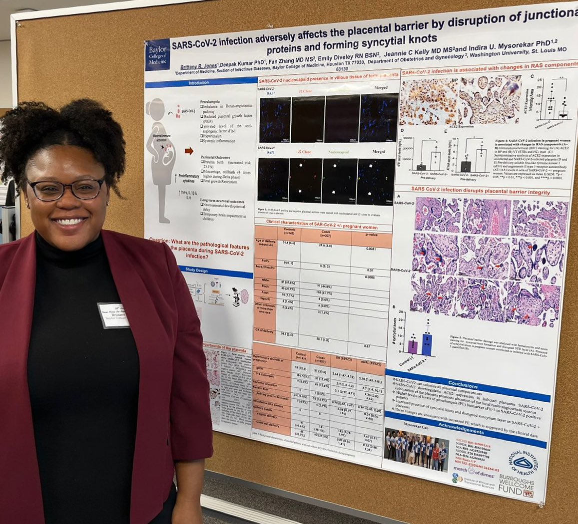 AdwaitaParab's tweet image. Our #SARSCoV2 researchers @brittjones0993 @deepaksharma248 at Texas Forum for Reproductive Sciences 2023! It’s been a wonderful meeting in HTX. Thanks to organizers @sarur2 @mmahendroolab 

@BCMFromtheLabs @BCMDeptMedicine @MysorekarLab