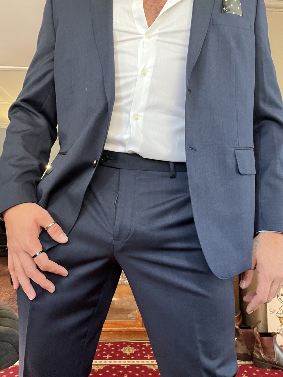 suited_dad's tweet photo. Can’t help but get hard in my suit 😈 https://t.co/0XYdfZlHzw