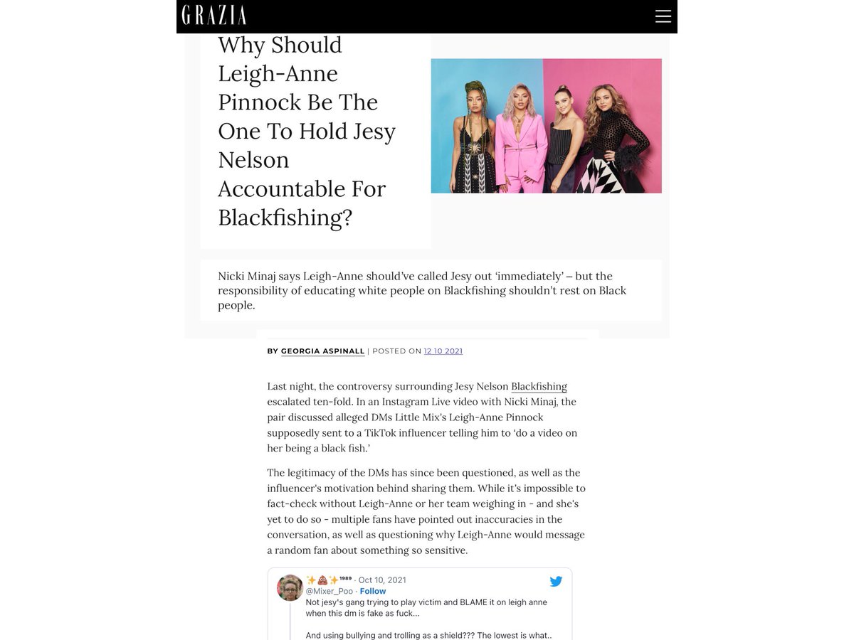 shadecrave's tweet photo. Many people claim they have proof the screenshots were fake. However, even if they were real, I see no issue with them. Leigh clearly wasn’t ACTUALLY instructing that guy to make a video about Jesy. It was a sarcastic joke which would’ve been made out of valid frustration/hurt. https://t.co/5YSFdMWgHG
