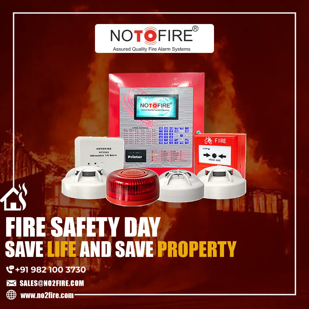 This Fire Safety Day, let's take a proactive step towards securing our homes and workplaces with reliable Addressable Fire Alarm System. #FireSafetyDay #No2Fire #ProactiveSafety 🚨🔥
visit buff.ly/36FIVEy