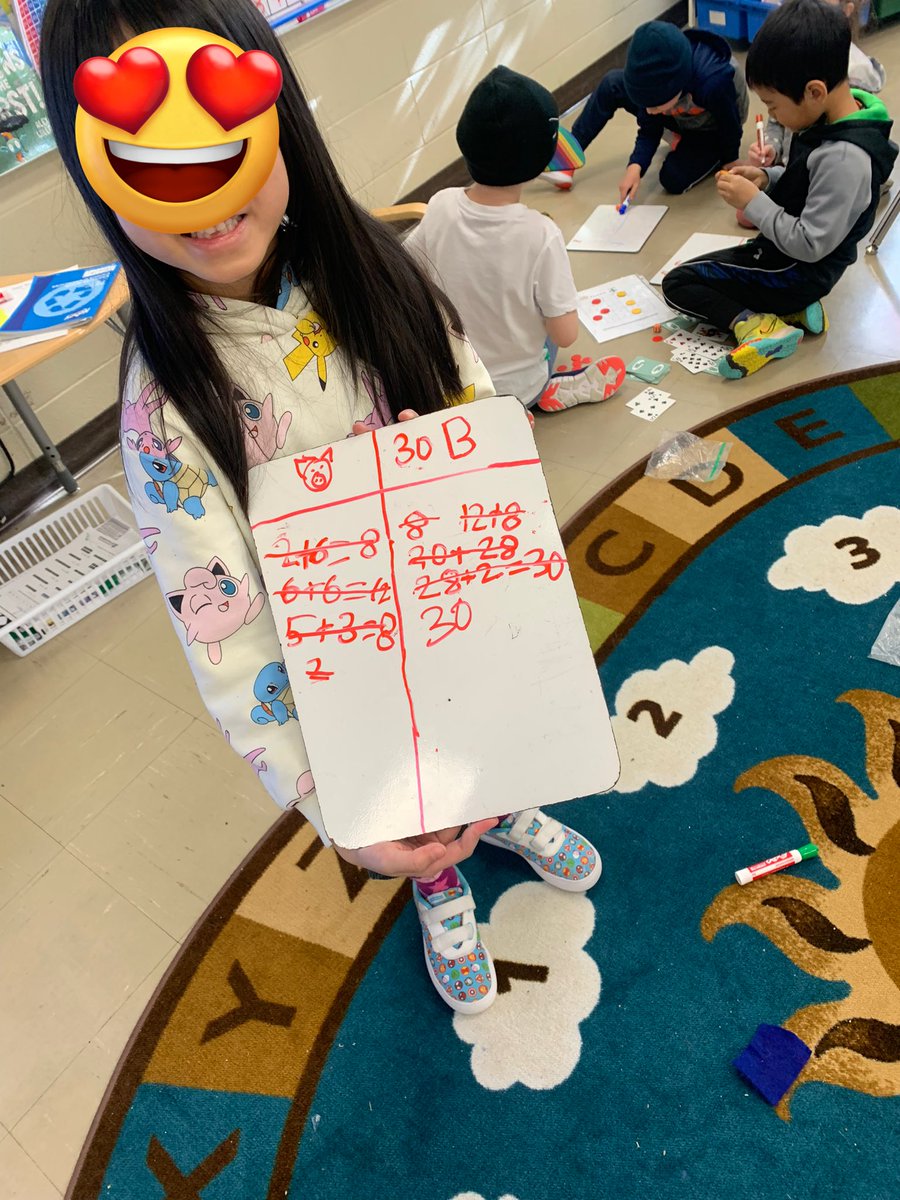 We learned two new math games this week! Both of these games help us add to 20. All you need is cards ♠️♥️♣️♦️to play addition war. And you only need a dice to play PIG 🐷
Ask me to show you how to play!