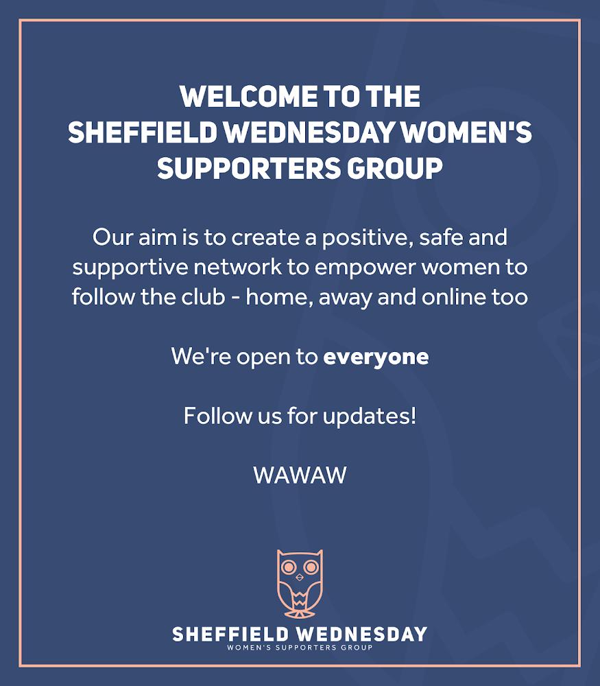 We're very excited to launch the Sheffield Wednesday Women's Supporters Group! Please RT and help us reach fellow owls #swfc