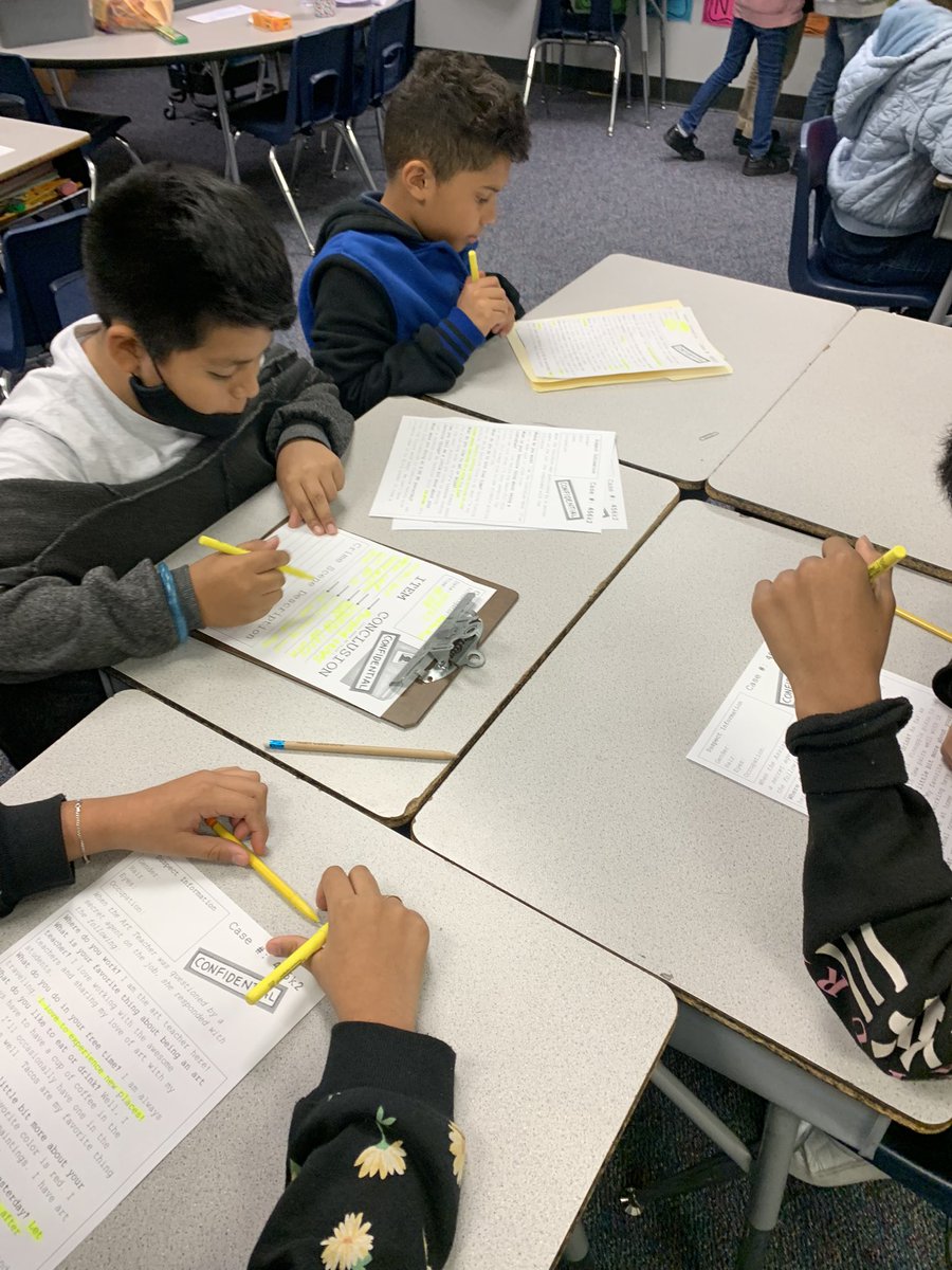Students are solving the case of the missing principal <a href="/TeraeHarris/">Terae Oubré Harris</a> during their STAAR reading rotations. <a href="/ajbushelem/">Bush Elementary</a> <a href="/taadams3569/">Teresa Adams</a>