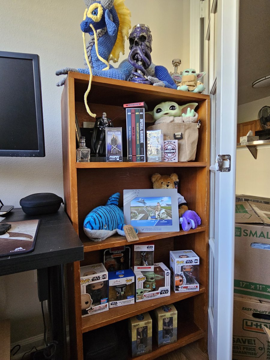 xerralt's tweet photo. Moved across several states and a lot of unpacking has been completed but still lots to go. At least I've got some of my collectibles on display https://t.co/BBlBbek8fd