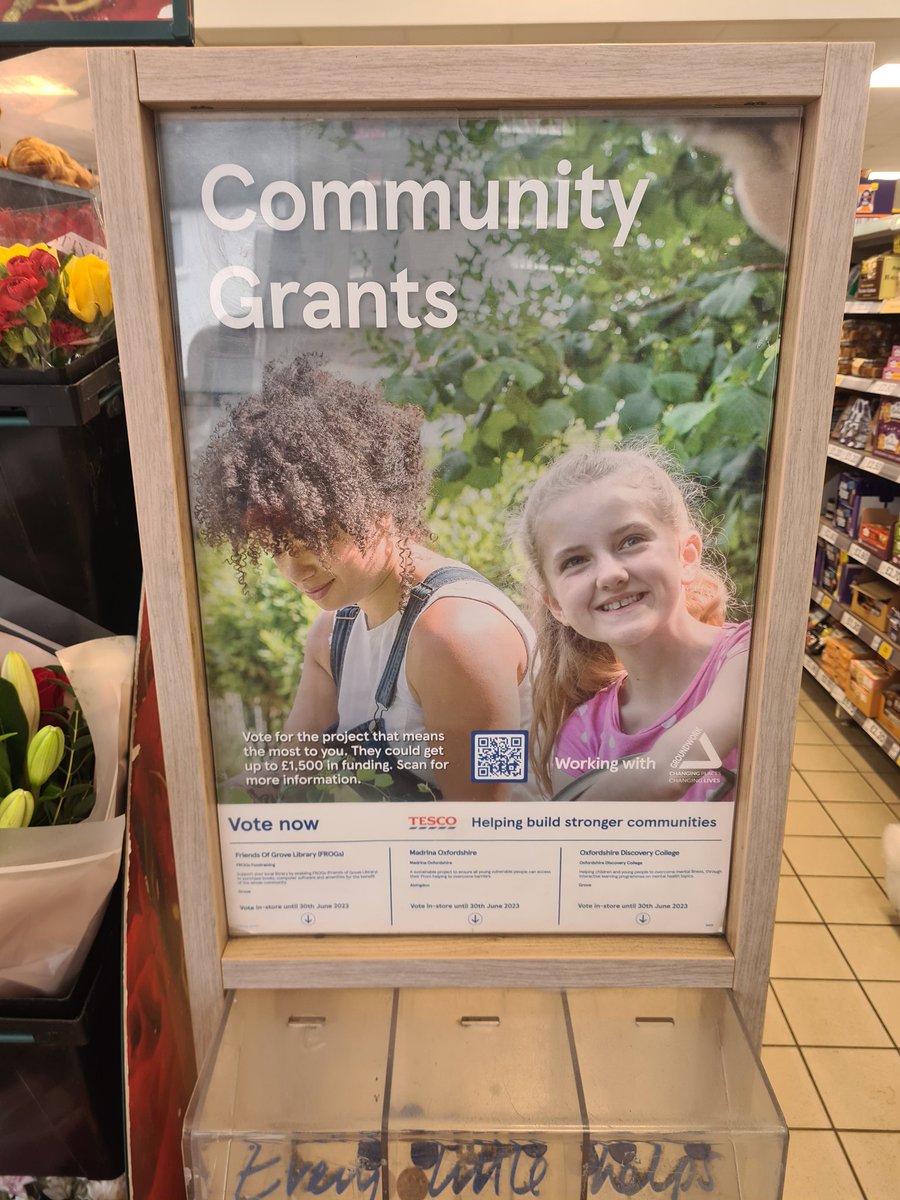 Did you know you can vote for us in <a href="/Tesco/">Tesco</a> Abingdon and Grove stores throughout April? Head on down and grab your counters!
