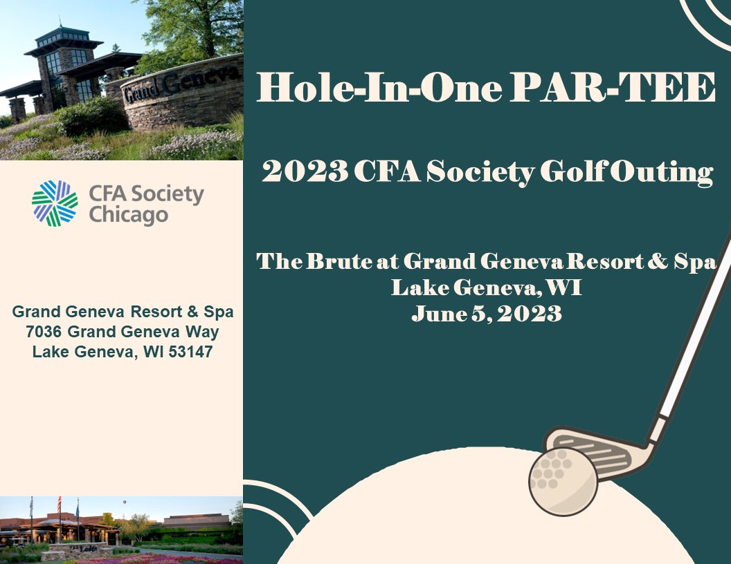 Join us for a round of golf at the Grand Geneva Golf Resort on June 4-5, 2023!  Keep it in the short grass as you pit your skills against greens on the Brute. The course is long and tight, and everything about it is “Brute-ish." Register at ow.ly/Q8g450Nfv5U
