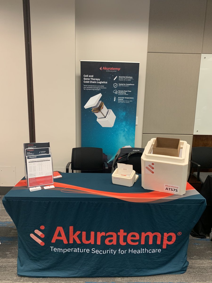 akuratemp's tweet photo. We had some great conversations at the BPD Cell and Gene Therapy Symposium &amp; Vendor Show 🤝

In case you missed the chance to attend the event, visit us at https://t.co/KCLtrYZBAb

We look forward to connecting with you!
#healthcare #coldchain #refrigerants #packagingsolutions https://t.co/bg1ERt8BCK