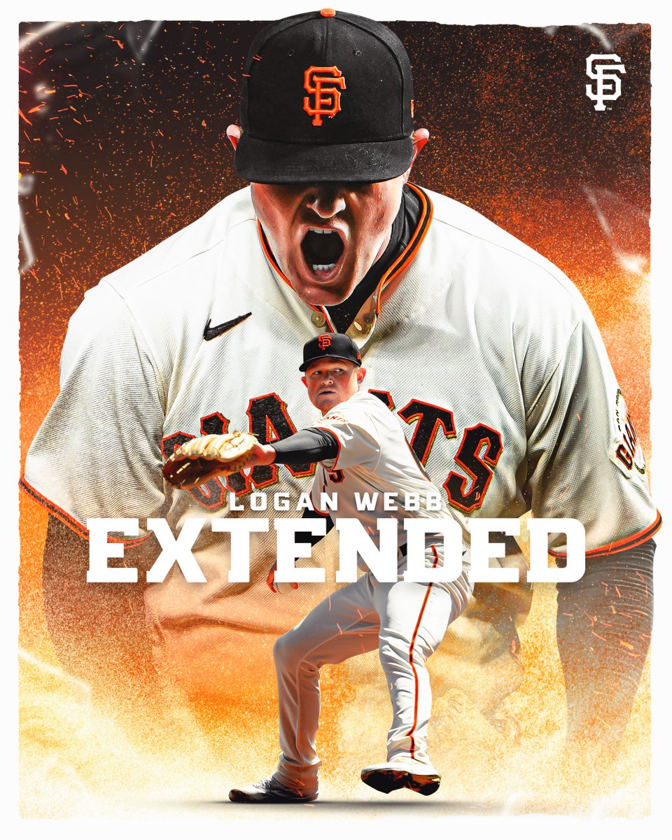 SFGiants's tweet photo. Logan on Lock 🔒

The #SFGiants have agreed to a five-year contract extension with RHP Logan Webb. https://t.co/3K0TARLPhr