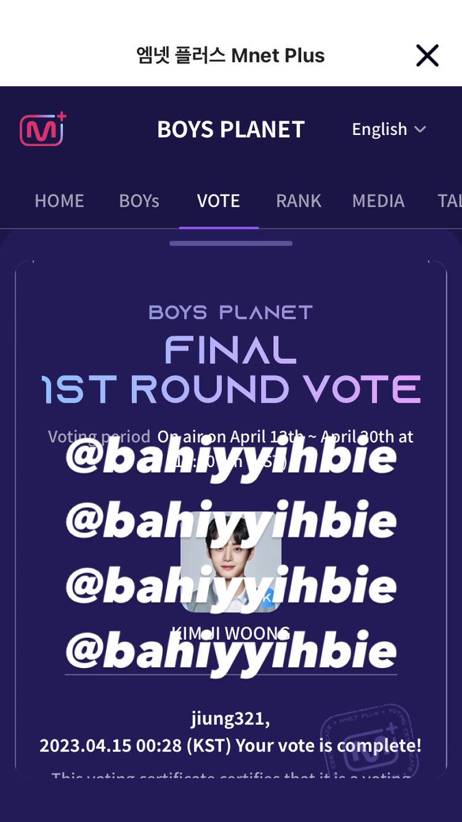 dctstrngr's tweet photo. ‼️VOTE FOR KIM JIWOONG &amp; PLEASE DON’T ROTATE YOUR VOTE, VOTE FOR KIM JIWOONG ONLY‼️

#boysplanetsupport
#KIMJIWOONG #김지웅 #BOYSLAND #HereIAm_KIMJIWOONG #OURSTARJIWOONG #OnlyOneJiwoong https://t.co/PtIAlwNJrG