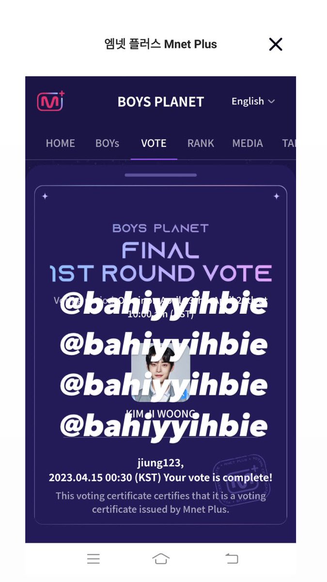 dctstrngr's tweet photo. ‼️VOTE FOR KIM JIWOONG &amp; PLEASE DON’T ROTATE YOUR VOTE, VOTE FOR KIM JIWOONG ONLY‼️

#boysplanetsupport
#KIMJIWOONG #김지웅 #BOYSLAND #HereIAm_KIMJIWOONG #OURSTARJIWOONG #OnlyOneJiwoong https://t.co/PtIAlwNJrG