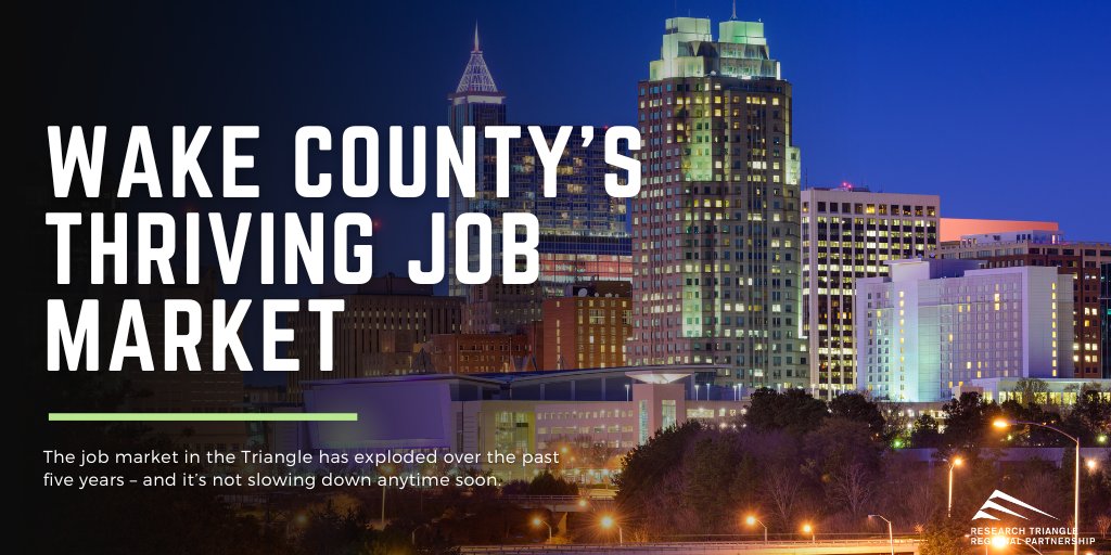 The Wake County job market has exploded recently – and it’s not slowing down anytime soon. Glassdoor has previously named the Raleigh metro area the #1 Best City for Jobs and with good reason. Explore Wake County > researchtriangle.org/counties/wake/